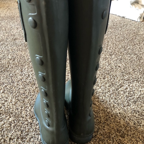 Sam Edelman Tall Rain Boots Riding Boots Ximon Olive Green Size 6M - Picture 4 of 7